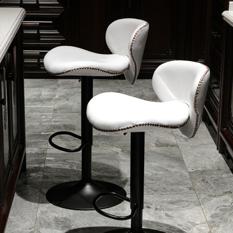 Modern Liftable Bar-stool PU Leather Counter Bar Stool with Metal Legs for Bristol Clearhalo 'Bar Furniture' 'Bar Stools' 'bar_stools' 'furn' 'furn_bar_stools' 'Furniture' 'furniture_bar_stools' 'Kitchen & Dining Furniture' 1200x1200_ebfe4be0-6632-4813-b714-15a24b0ef9f5