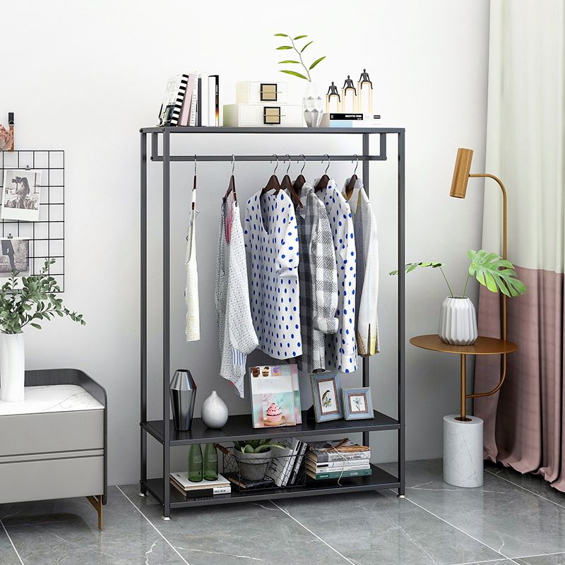 Eenvoudige hal boominvoerway metalen zwarte hal staan ​​stabiele zaalstandaard