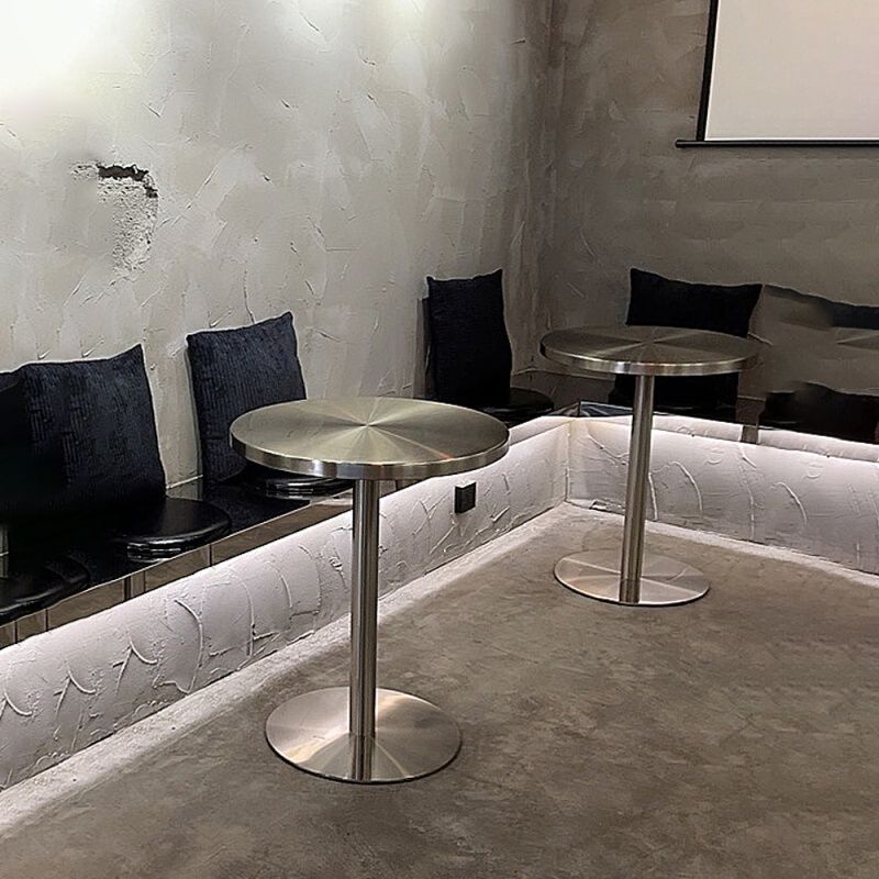 Mid-Century Modern Cocktail Table Pedestal 1 Single Coffee Table