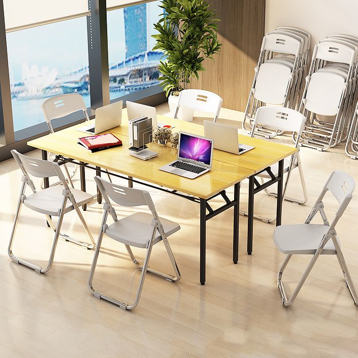 Moderna sedia da ufficio imbottita senza braccio senza ruote sedia da ufficio in acciaio