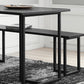 Modern 1/2 Pieces Dining Set Rectangle Wood Dining Table for Kitchen