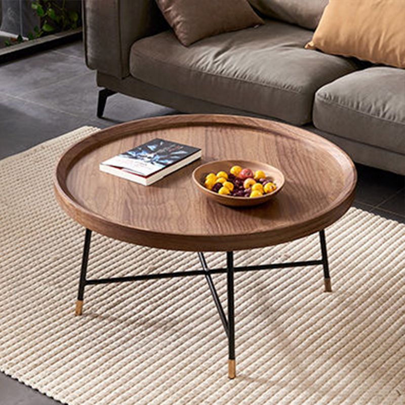 Contemporary Coffee Table Wooden Brown Coffee Cocktail Table Clearhalo 'Coffee & Accent Tables' 'Coffee Tables' 'coffee_tables' 'furn' 'furn_coffee_tables' 'Furniture' 'Living Room Furniture' 1200x1200_ec0130c5-7114-4fa8-a08f-9bd14c5d8a34