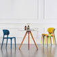 Colorful Plastic Dining Armless Chairs Nordic Style Open Back Side Chair Clearhalo ' kitchen&dining_furn' 'Dining Chairs' 'Dining Tables & Seating' 'dining_chair' 'furn' 'furn_dining_chair' 'Furniture' 'furniture_dining_chair' 'Kitchen & Dining Furniture' 'kitchen' 1200x1200_ec033f28-f326-4234-90ec-3b666200bfc3
