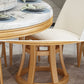 Simplicity Home Sintered Stone Dining Table Round Shape Table with Solid Wood Base Clearhalo ' dining_table' 'Dining Tables & Seating' 'Dining Tables' 'furn' 'furn_dining_table' 'Furniture' 'furniture_dining_table' 'Kitchen & Dining Furniture' 'kitchen&dining_furn' 'kitchen' 'kitchen_dining_table' 1200x1200_ec04c61d-e8b6-4307-90bd-b3d07ce3dfd8