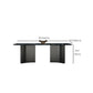 Modern Stone Rectangle Dining Table Stainless Steel Base for Dining Room Clearhalo 'Dining Tables & Seating' 'Dining Tables' 'dining_table' 'furn' 'furn_dining_table' 'Furniture' 'Kitchen & Dining Furniture' 1200x1200_ec04ce63-16c3-48b3-9ea3-599f1eabd4ca