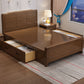 Letto standard in legno massello scandinavo letto naturale con testiera