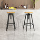 Industrial Adjustable Counter Chair Metal Round Indoor Dining Stool with Swivel