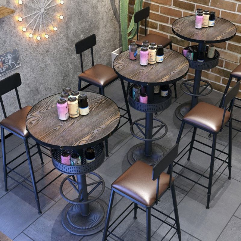 Modern Style Bar Table 1/4 Pieces Brown Colour Wood Counter Table Clearhalo 'Bar Furniture' 'furn' 'furn_home_bar_bar_sets' 'Furniture' 'Home Bars & Bar Sets' 'home_bar_bar_sets' 'Kitchen & Dining Furniture' 1200x1200_ec07258f-6072-4f4f-9f13-f84e02256eb9