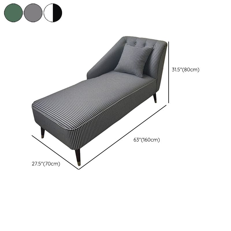 Contemporary One Armed Chaise Recessed Arms Accent Chair for Living Room Clearhalo 'Chairs & Seating' 'Chaise Lounge' 'chaise_lounge' 'furn' 'furn_chaise_lounge' 'Furniture' 'Living Room Furniture' 1200x1200_ec08b643-9691-4199-9513-1a0467391326