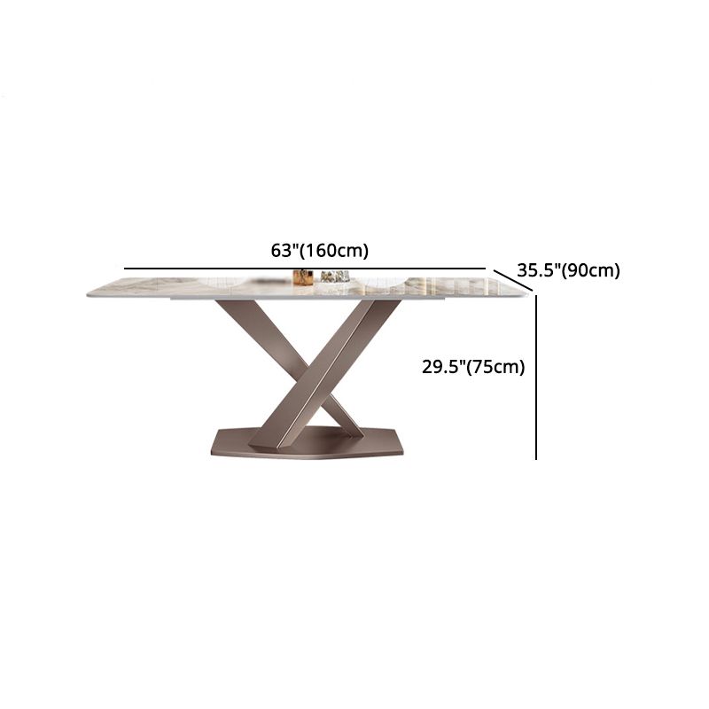 Nordic Sintered Stone Top Dining Set Rectangle 1/2/4/5/7 Pieces Dining Table with Chairs Clearhalo 'Dining Room Sets' 'Dining Tables & Seating' 'dining_room_set' 'furn' 'furn_dining_room_set' 'Furniture' 'furniture_dining_room_set' 'Kitchen & Dining Furniture' 1200x1200_ec091898-f319-4d93-bef1-2ee6ee7122d5