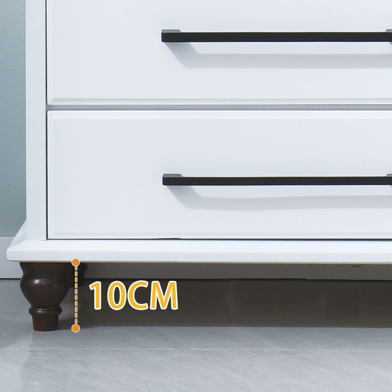 5/7/8 tiroirs de rangement en bois blanc coffre de rangement moderne commode de rangement de style moderne