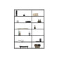 Metal Bookcase Minimalist Book Shelf with Rectangular Shelves Clearhalo 'Bookcases' 'furn' 'furn_bookcases' 'Furniture' 'furniture_bookcases' 'kitchen' 'kitchen_bookcases' 'Living Room Furniture' 'Office Furniture' 1200x1200_ec09fcda-dca3-44c3-8f6c-975dde6c8060