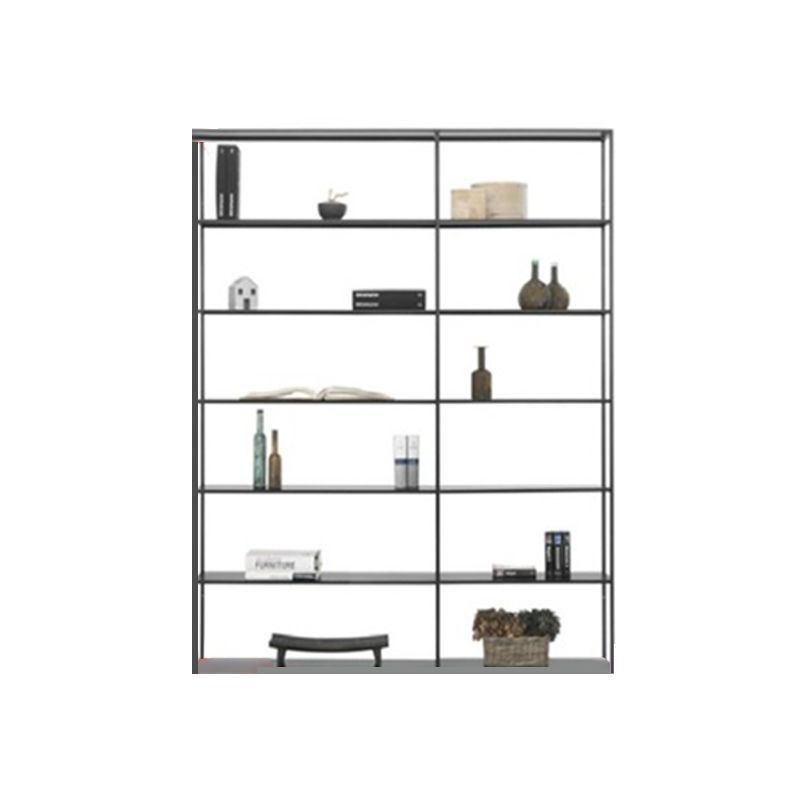 Metal Bookcase Minimalist Book Shelf with Rectangular Shelves Clearhalo 'Bookcases' 'furn' 'furn_bookcases' 'Furniture' 'furniture_bookcases' 'kitchen' 'kitchen_bookcases' 'Living Room Furniture' 'Office Furniture' 1200x1200_ec09fcda-dca3-44c3-8f6c-975dde6c8060