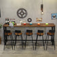 Coffee Shop Rectangle Wood Top Counter Table Iron Base Industrial Bar Table Clearhalo 'Bar Furniture' 'Bar Tables' 'bar_tables' 'furn' 'furn_bar_tables' 'Furniture' 'furniture_bar_tables' 'Kitchen & Dining Furniture' 1200x1200_ec0a3e2e-5fbf-4c70-b9ee-dc66510989f4