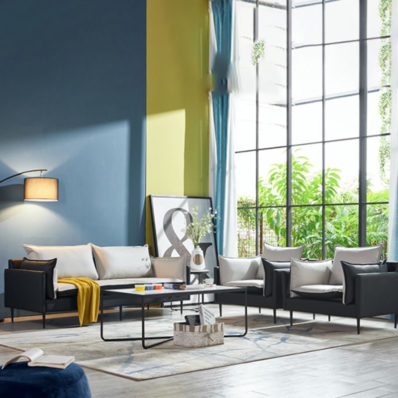 SOFA DI CITTURA FUCCHIO 33,46 "D X 33.46" di divano a braccio quadrato per soggiorno