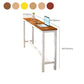 Industrial Style Bistro Bar Desk Wood Rectangle Pub Table for Cafe Clearhalo 'Bar Furniture' 'Bar Tables' 'bar_tables' 'furn' 'furn_bar_tables' 'Furniture' 'Kitchen & Dining Furniture' 1200x1200_ec0bb9a7-05fd-4dbd-9f8e-2b072c2ffbfc