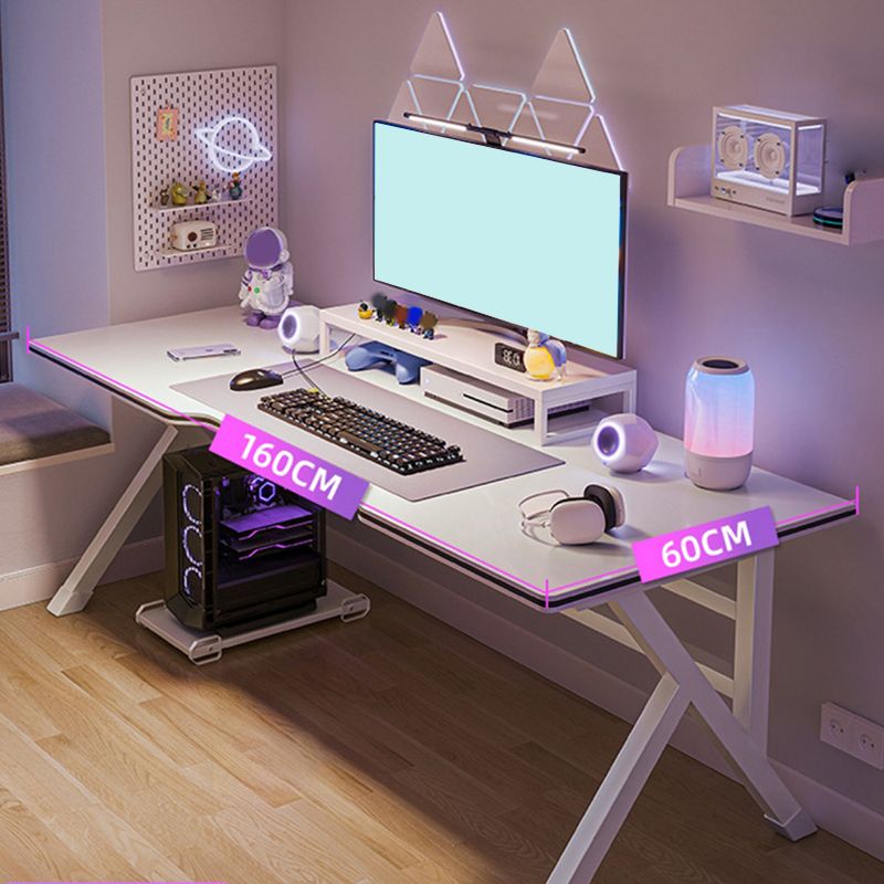 Contemporary Computer Desk Home Engineered Wood Office Desk with Legs Clearhalo 'furn' 'furn_office_desk' 'Furniture' 'Office Desks' 'Office Furniture' 'office_desk' 1200x1200_ec0c3af8-0709-430d-b933-b0a0fa715f7d