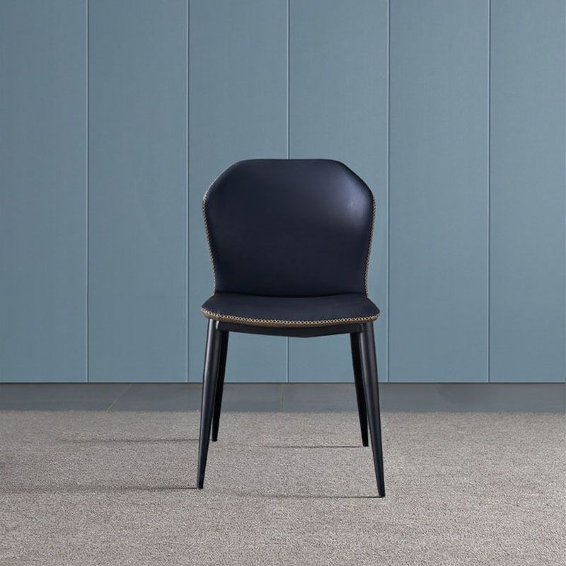 Wingback Parsons stoel stoel industriële stijl faux lederen eetkamerstoelen voor keuken