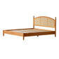 Contemporary Standard Bed Cherry Solid Color Bed Frame With Custom Gold Legs Clearhalo 'Bedroom Furniture' 'Beds' 'furn' 'furn_beds' 'Furniture' 1200x1200_ec0d7b76-1594-46c3-9c4a-bf120f909577