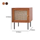 1 Door Rattan Nightstand Contemporary Night Table with 1 Shelves ,23.6" Tall
