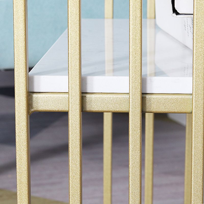 Contemporáneo de 24 "H Gabinete de cabecilla de mármol de Marfil de 24" H para dormitorio