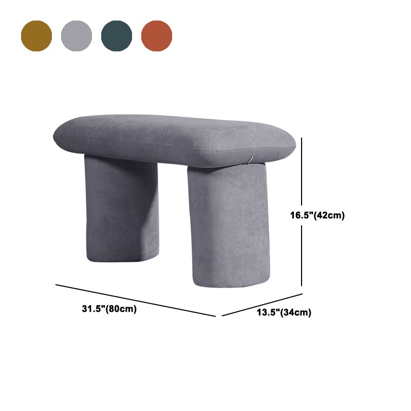 Modern Velvet Boucle Pouf Plain Rectangle Water Resistant Sherpa Pouf Clearhalo 'furn' 'furn_ottomans_poufs' 'Furniture' 'Living Room Furniture' 'Ottomans & Poufs' 'ottomans_poufs' 1200x1200_ec10fda9-ffc3-415f-a325-0cf2f0f3eee4