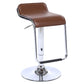 Modern Backrest Liftable Stool Steel Cashier Bar Stool with Leather Cushion and Pedal Clearhalo 'Bar Furniture' 'Bar Stools' 'bar_stools' 'furn' 'furn_bar_stools' 'Furniture' 'Kitchen & Dining Furniture' 1200x1200_ec127a2d-d348-471f-9930-6bde6677e6f8
