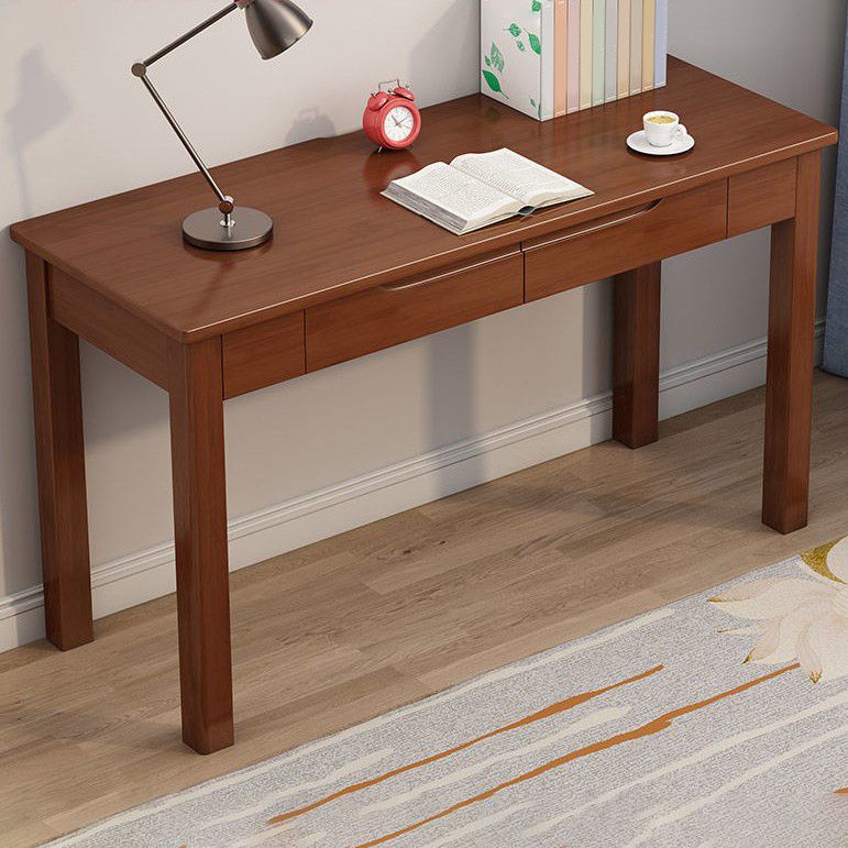 Scrivania da ufficio rettangolo di legno con cassetti