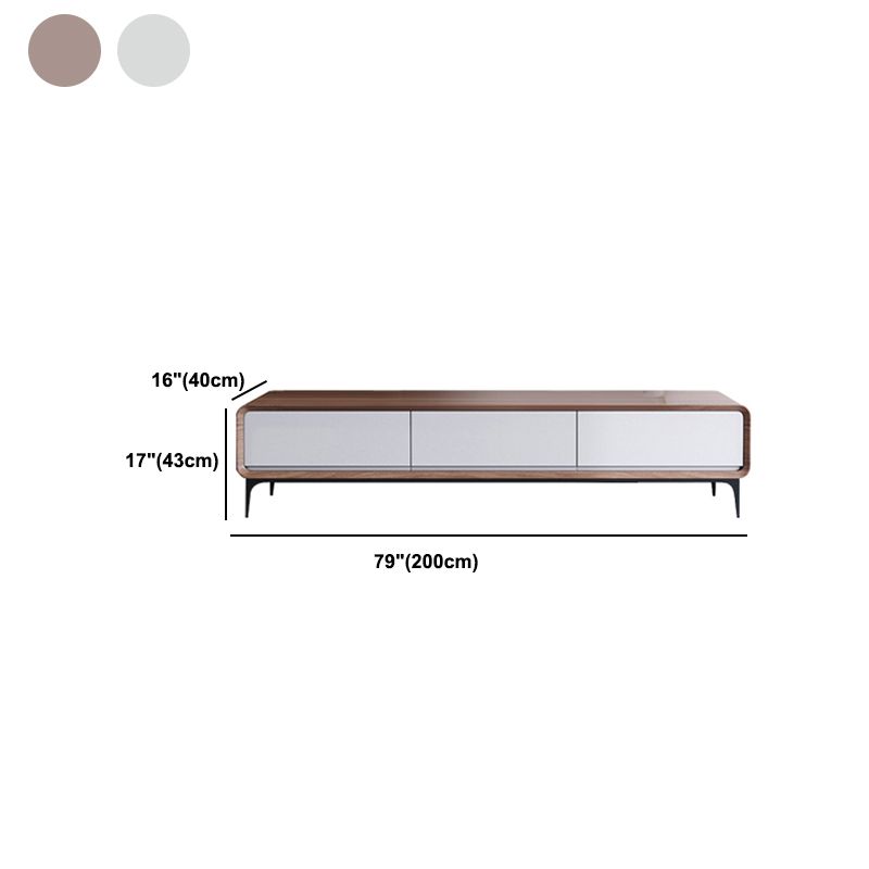 Zeitgenössischer TV -Ständer geschlossene Speicher -TV -Konsole mit Schubladen
