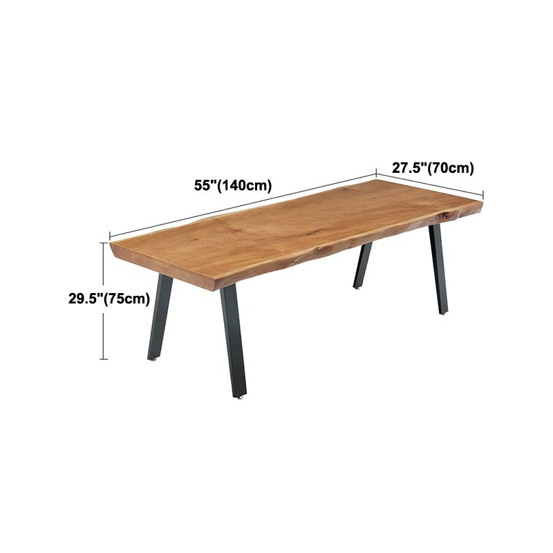 Solid Wood Work Table Home Office Free Form Modern Writing Desk Clearhalo 'furn' 'furn_office_desk' 'Furniture' 'Office Desks' 'Office Furniture' 'office_desk' 1200x1200_ec14c180-935e-4fcc-a48b-890311de3fb6