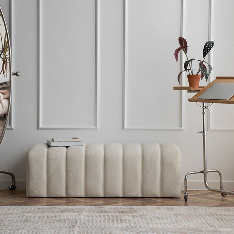 Modern Entryway Bench Solid Color Seating Bench with Upholstered , 17.55-inch W Clearhalo 'Benches' 'Chairs & Seating' 'furn' 'furn_benches' 'Furniture' 'Living Room Furniture' 1200x1200_ec152b64-2066-4a01-bd51-c7babe896962