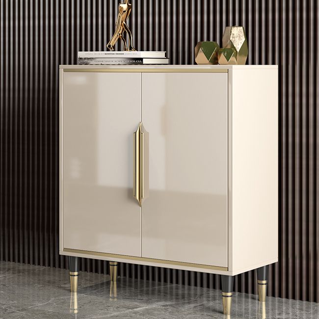 Sideboard Sideboard in stile glam beige con porte per soggiorno
