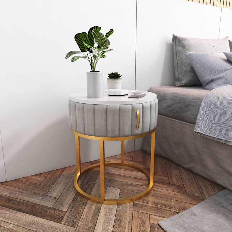 Comodino tavolo da tavolo in falda in falsa in finto contemporaneo 19,68 "