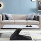 Pedestal 1 Single Coffee Table Luxurious Stone Top Cocktail Table