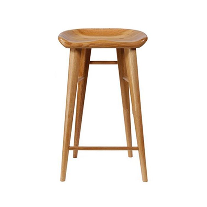 Modern Armless Counter Stool Wood Cafe Bar Stool with Wooden Seat and Pedal Clearhalo 'Bar Furniture' 'Bar Stools' 'bar_stools' 'furn' 'furn_bar_stools' 'Furniture' 'furniture_bar_stools' 'Kitchen & Dining Furniture' 1200x1200_ec1d4f8d-a532-4b43-a51a-285dd707d061