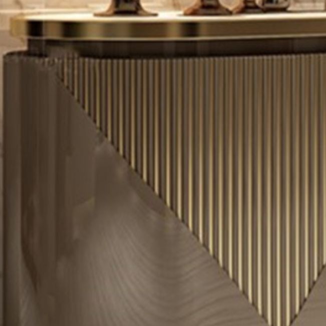 Glam Sideboard Armadio ingegnerizzato in legno Tavolo da sideboard con porte per sala da pranzo