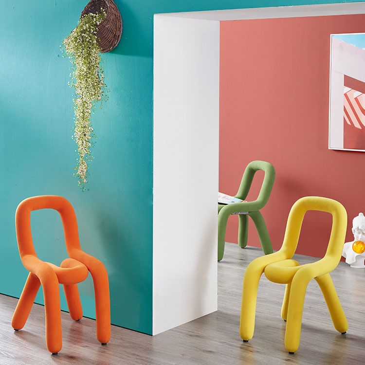 Modern Velvet Dining Room Chair Armless Metal Side Chair for Home Use Clearhalo 'Dining Chairs' 'Dining Tables & Seating' 'dining_chair' 'furn' 'furn_dining_chair' 'Furniture' 'Kitchen & Dining Furniture' 1200x1200_ec1f996b-6a47-493d-a498-f645ff914dcc