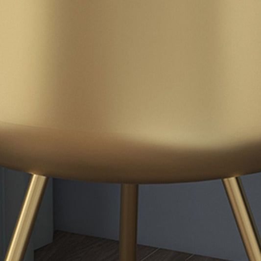 Modernas patas de la mesa nocturna de metal incluye mesita de noche redonda para el dormitorio