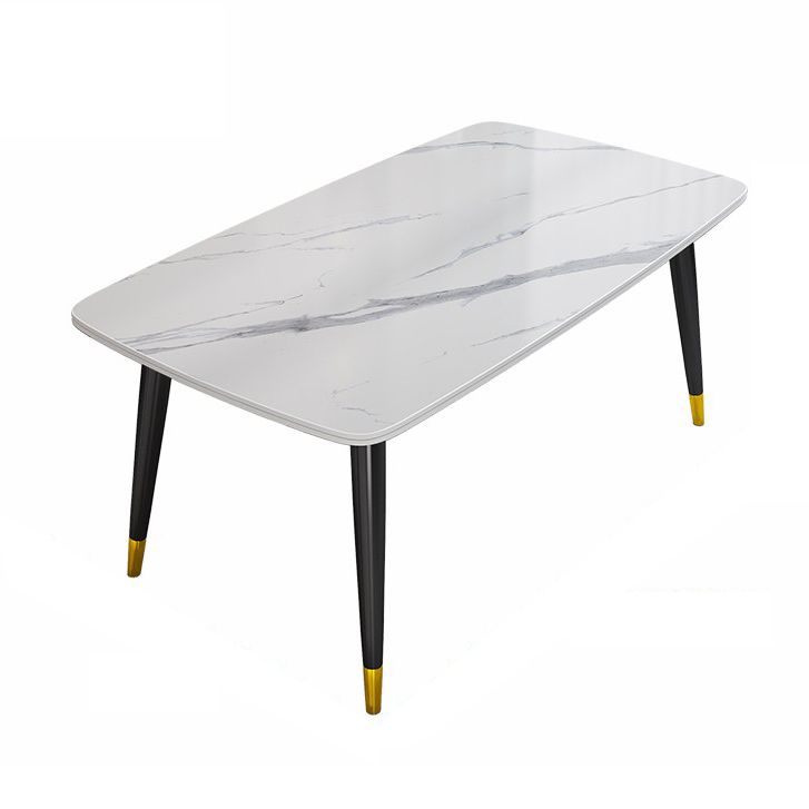 Minimalist Style Traditional Height Sintered Stone Dining Table Rectangle Dining Room Set For Home Clearhalo 'Dining Room Sets' 'Dining Tables & Seating' 'dining_room_set' 'furn' 'furn_dining_room_set' 'Furniture' 'furniture_dining_room_set' 'Kitchen & Dining Furniture' 'kitchen&dining_furn' 'kitchen' 1200x1200_ec216739-f6ee-4f8e-9bcf-082d90806555