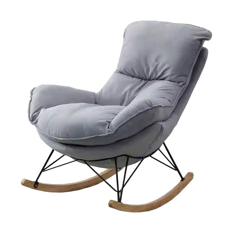Modern Solid Color Rocking Chair Water Resistant Faux Leather with Cushions Clearhalo 'Chairs & Seating' 'furn' 'furn_rocking_chairs' 'Furniture' 'Living Room Furniture' 'Rocking Chairs' 'rocking_chairs' 1200x1200_ec22f9fe-207c-4320-be67-74dc653332b8