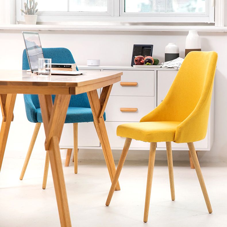 Upholstered Scandinavian Home Side Chair Matte Finish Parsons Dining Chair Clearhalo ' kitchen&dining_furn' 'Dining Chairs' 'Dining Tables & Seating' 'dining_chair' 'furn' 'furn_dining_chair' 'Furniture' 'furniture_dining_chair' 'Kitchen & Dining Furniture' 'kitchen' 1200x1200_ec25e867-3e1b-4d06-a38d-999ed86df104