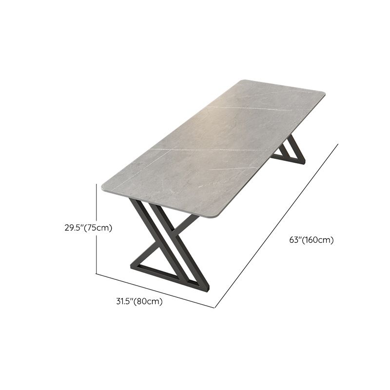 Rectangle Stone Office Desk Modern Style Grey Writing Desk for Office Clearhalo 'furn' 'furn_office_desk' 'Furniture' 'Office Desks' 'Office Furniture' 'office_desk' 1200x1200_ec27bc84-4ad7-4235-9abb-9077d5d4d3bd