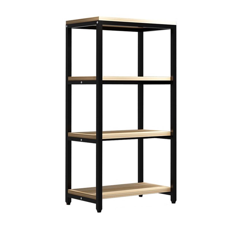 Metal Etagere Bookcase Industrial Open Back Book Shelf with Shelves for Office and Home Clearhalo 'Bookcases' 'Furniture' 'furniture_bookcases' 'kitchen' 'kitchen_bookcases' 'Living Room Furniture' 'Office Furniture' 1200x1200_ec2816ea-cafd-4856-bc62-67be4fcbb760