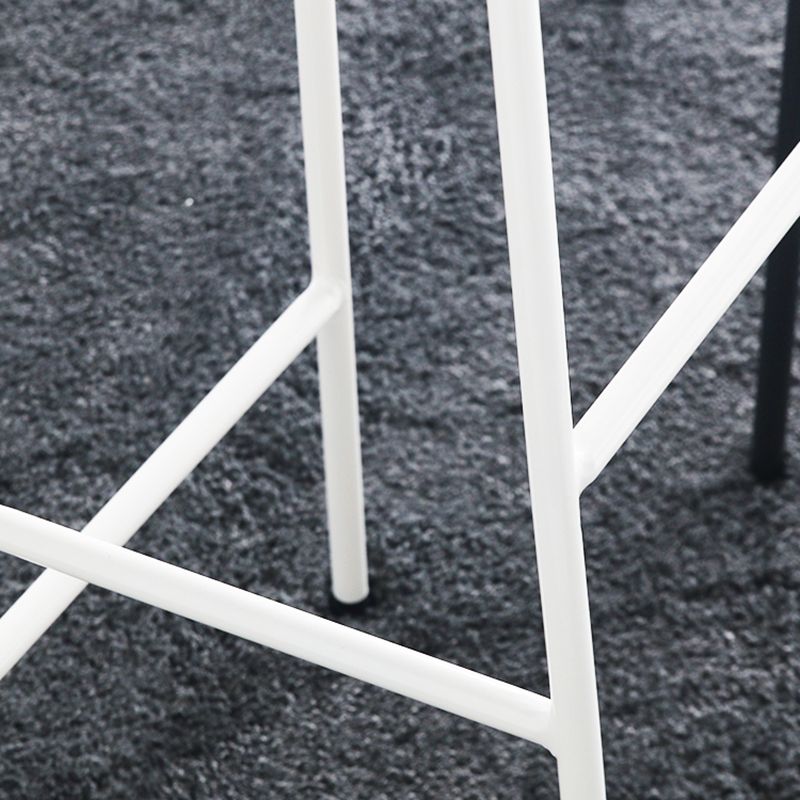 Industrial Iron Backless Barstool Simple Indoor Tall Stool with Square Seat 1 Piece Clearhalo 'Bar Furniture' 'Bar Stools' 'bar_stools' 'furn' 'furn_bar_stools' 'Furniture' 'furniture_bar_stools' 'Kitchen & Dining Furniture' 1200x1200_ec2b1dcc-1bed-4c60-b3f2-7844646f06df
