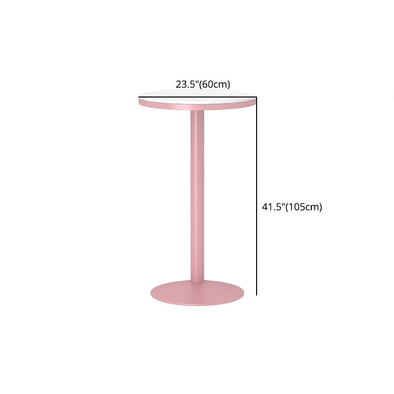 Stone Bar Dining Table Modern Bar Table with Iron Base for Dining Room Clearhalo 'Bar Furniture' 'Bar Tables' 'bar_tables' 'furn' 'furn_bar_tables' 'Furniture' 'furniture_bar_tables' 'Kitchen & Dining Furniture' 1200x1200_ec2c7338-3da4-4c99-8cb4-b7a4b258f79c