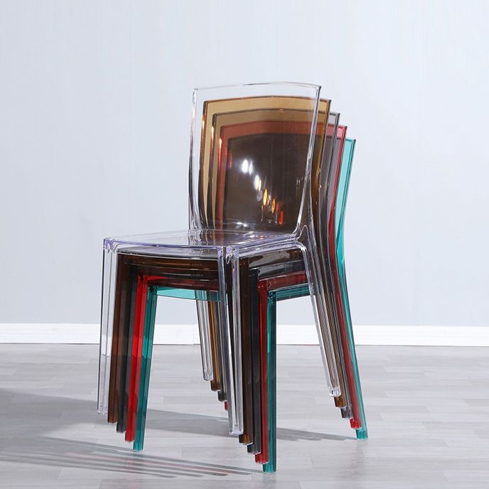 Modern Style Side Chair Plastic Side Dining Chair for Home Use Clearhalo 'Dining Chairs' 'Dining Tables & Seating' 'dining_chair' 'furn' 'furn_dining_chair' 'Furniture' 'Kitchen & Dining Furniture' 1200x1200_ec2ca744-b089-4666-a5c1-b74040d84aad