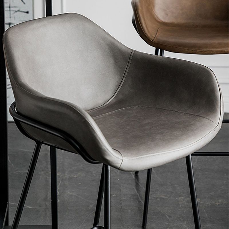 Bucket Low Back Bar Stool Leather Armed Counter Height Stools Clearhalo 'Bar Furniture' 'Bar Stools' 'bar_stools' 'furn' 'furn_bar_stools' 'furniture_bar_stools' 'Kitchen & Dining Furniture' 'kitchen&dining_furn' 'kitchen' 'kitchen_furn' Furniture' 1200x1200_ec2cd88a-a72f-45c1-879f-86c0f1d039dc