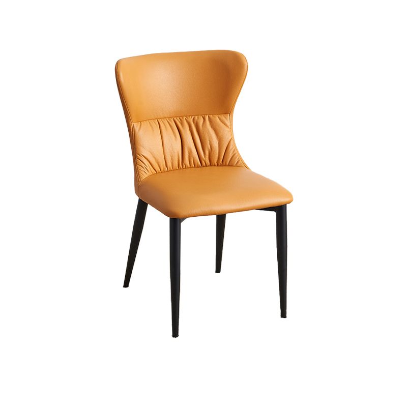 Industrial Metal Dining Room Chairs Armless Wingback Side Chair for Home Use Clearhalo ' kitchen&dining_furn' 'Dining Chairs' 'Dining Tables & Seating' 'dining_chair' 'furn' 'furn_dining_chair' 'Furniture' 'furniture_dining_chair' 'Kitchen & Dining Furniture' 'kitchen' 1200x1200_ec2e512e-bc2e-4a69-a22b-abe68d573180