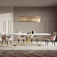 Traditional Luxury Dining Table Oval White Table with Gold Frame Clearhalo ' dining_table' 'Dining Tables & Seating' 'Dining Tables' 'furn' 'furn_dining_table' 'Furniture' 'furniture_dining_table' 'Kitchen & Dining Furniture' 'kitchen&dining_furn' 'kitchen' 'kitchen_dining_table' 1200x1200_ec2fd0fb-cef0-4075-95c8-7628f22a224e