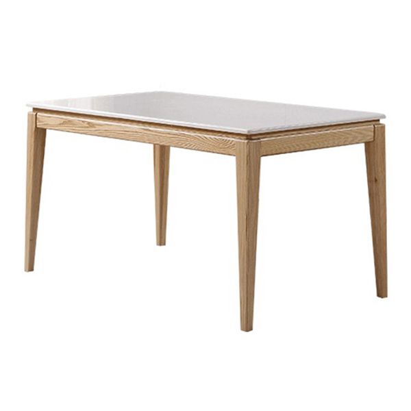 Rectangle Home Dining Table Simplicity Dinner Room Sintered Stone Table with 4 Wood Legs Clearhalo ' dining_table' 'Dining Tables & Seating' 'Dining Tables' 'furn' 'furn_dining_table' 'Furniture' 'furniture_dining_table' 'Kitchen & Dining Furniture' 'kitchen&dining_furn' 'kitchen' 'kitchen_dining_table' 1200x1200_ec3067be-671f-4581-9e6a-c40ae51e8eb1